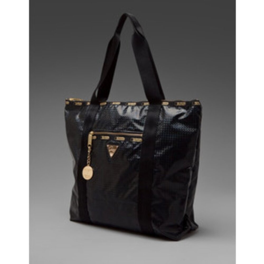 Le Sportsac Joyrich Erica Tote in Black Hologram